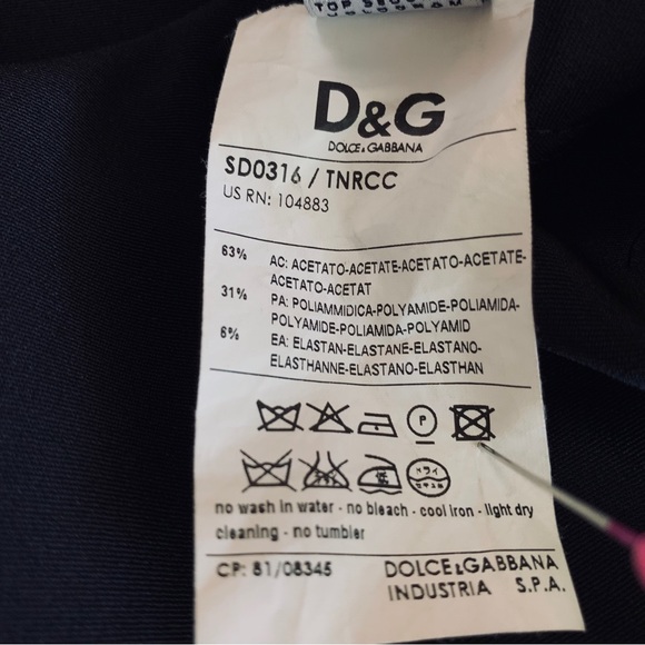 D&G DOLCE & GABANA LITTLE BLACK DRESS - Picture 9 of 16